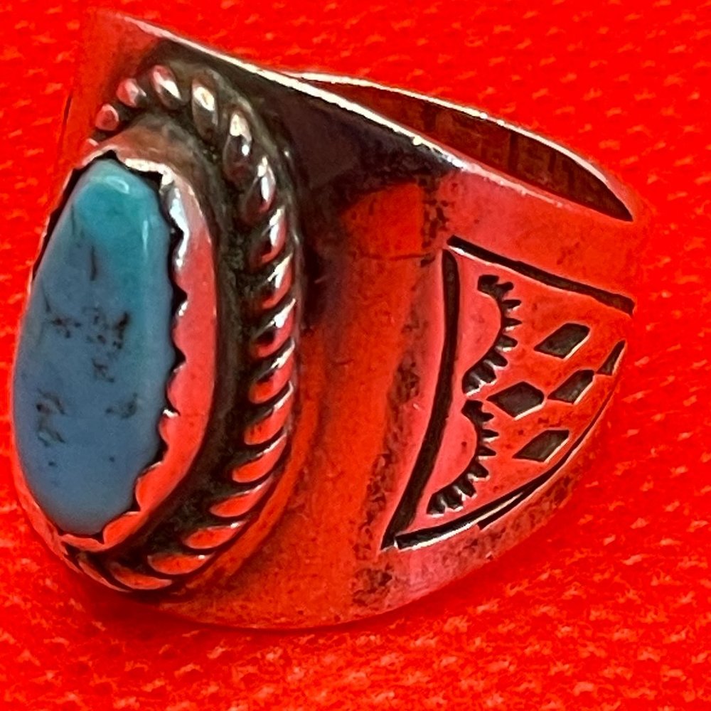 Native American Turquoise Ring 10